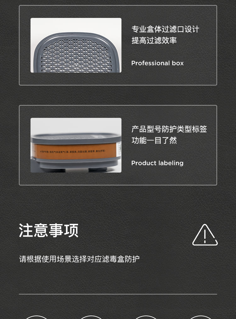 霍尼韦尔（Honeywell） 72001CN 滤毒盒 (防有机蒸汽)
